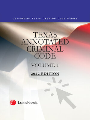 cover image of Texas Annotated Criminal Code